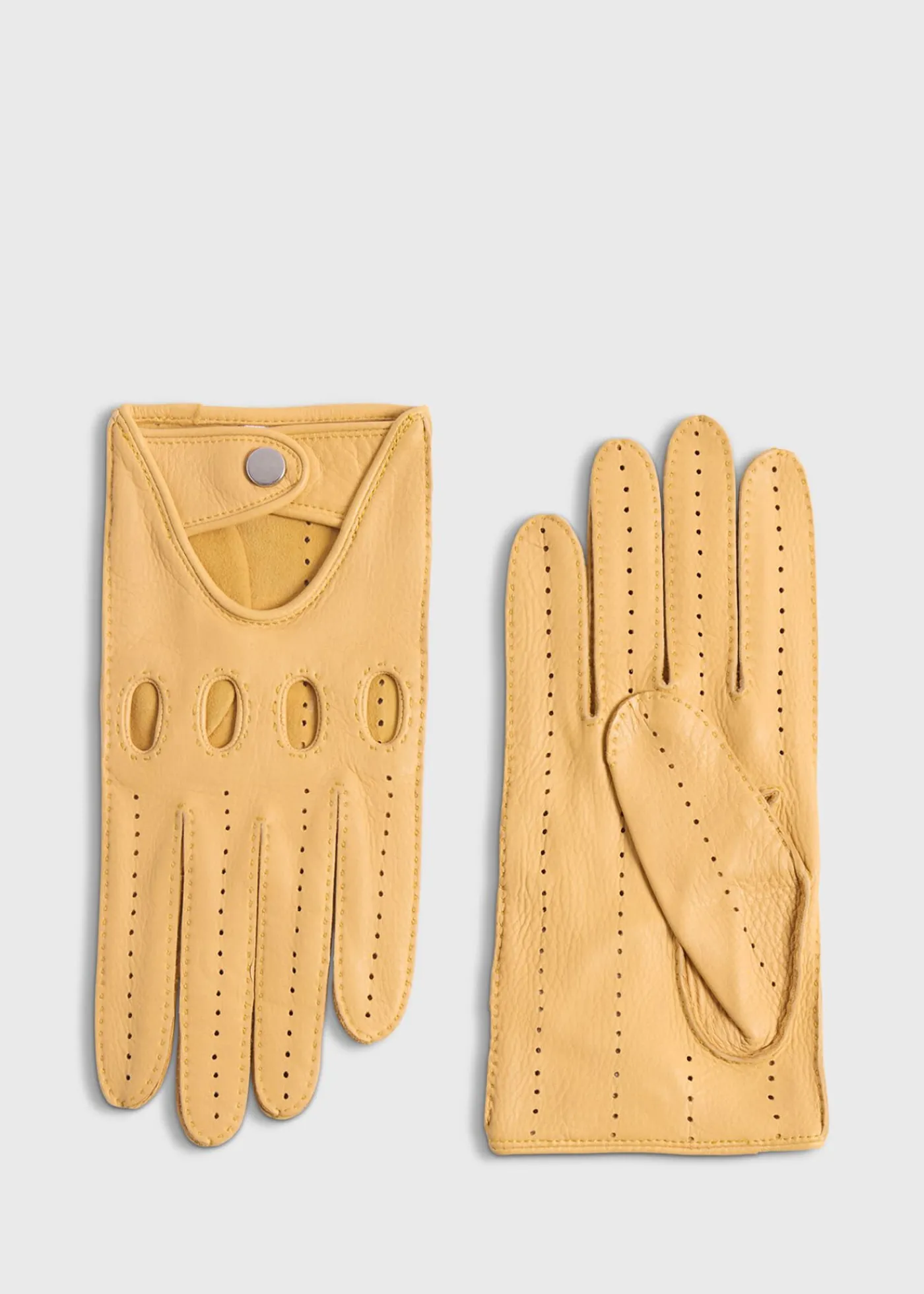 Paul Stuart Scarves, Hats, Gloves^Deerskin Leather Driving Glove Yellow