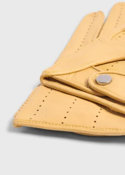 Paul Stuart Scarves, Hats, Gloves^Deerskin Leather Driving Glove Yellow