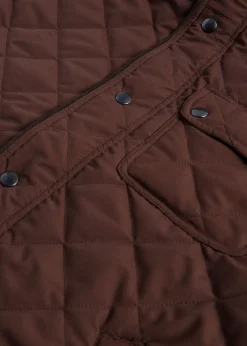 Paul Stuart Vests|Outerwear^Diamond Quilted Vest Tobacco