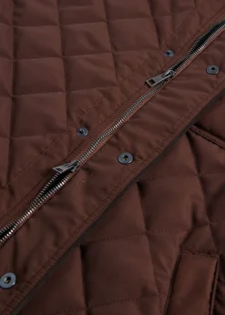 Paul Stuart Vests|Outerwear^Diamond Quilted Vest Tobacco