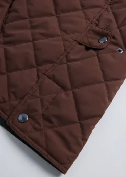 Paul Stuart Vests|Outerwear^Diamond Quilted Vest Tobacco