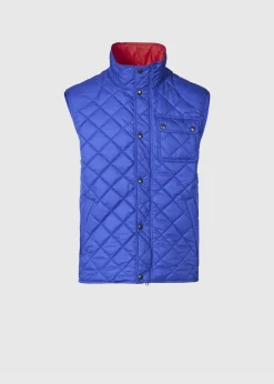 Paul Stuart Vests|Outerwear^Diamond Quilted Vest Royal Blue