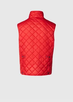Paul Stuart Vests|Outerwear^Diamond Quilted Vest Red