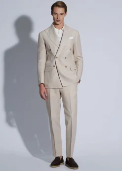 Paul Stuart Suits & Tuxedos^Double Breasted Linen Suit Natural