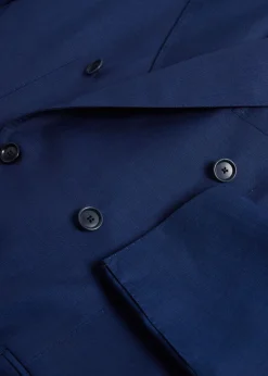 Paul Stuart Suits & Tuxedos^Double Breasted Tick Weave Suit Blue