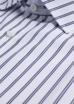 Paul Stuart Dress Shirts^Double Track Stripe Dress Shirt Grey