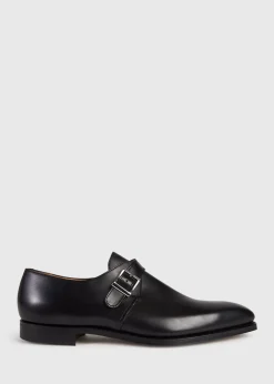 Paul Stuart Monk Straps^Earl Leather Monk Strap Black