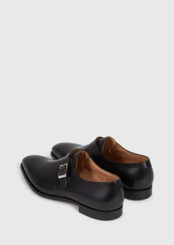 Paul Stuart Monk Straps^Earl Leather Monk Strap Black