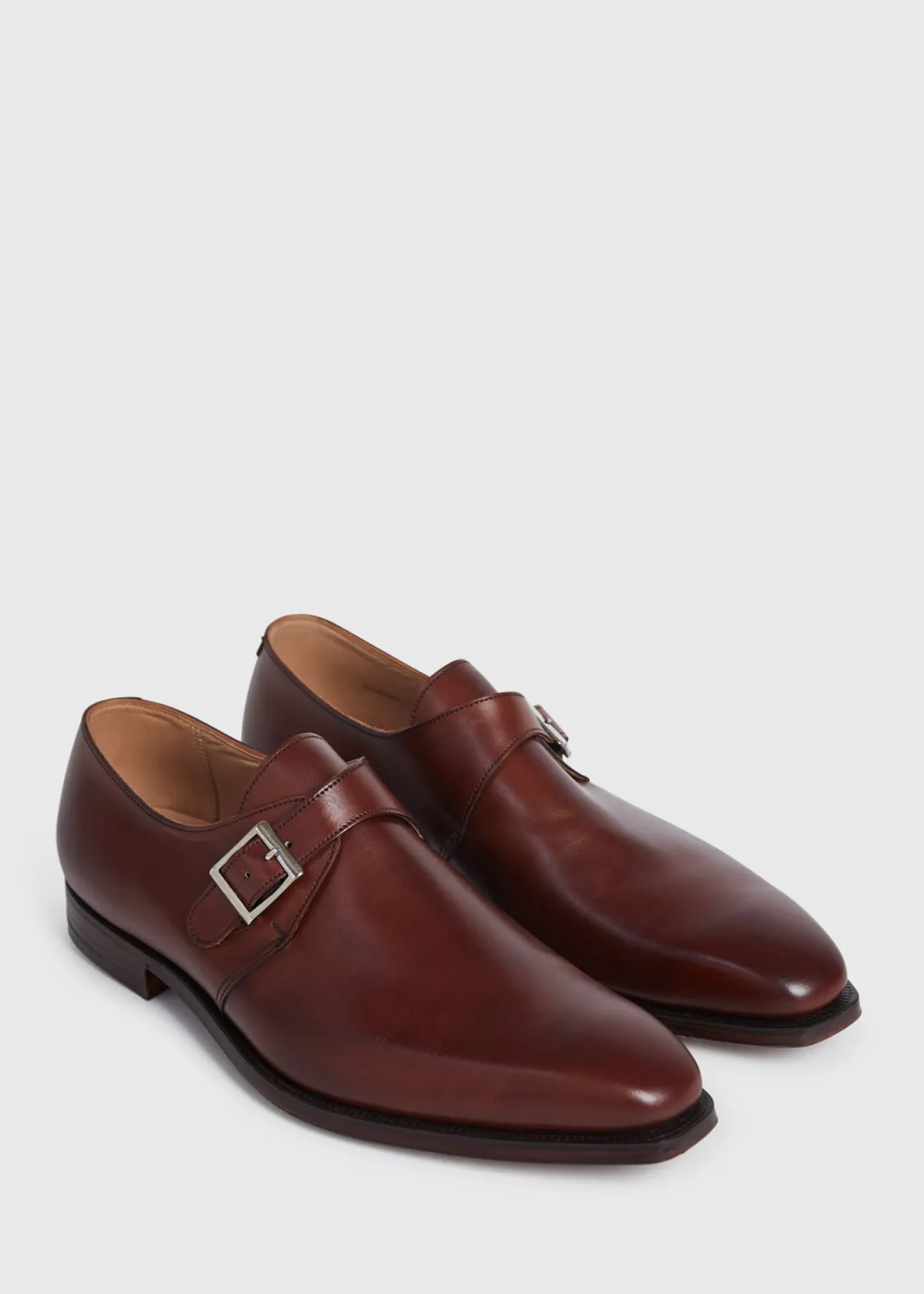Paul Stuart Monk Straps^Earl Leather Monk Strap Chestnut