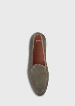 Paul Stuart Loafers^Felix Suede Loafer Olive