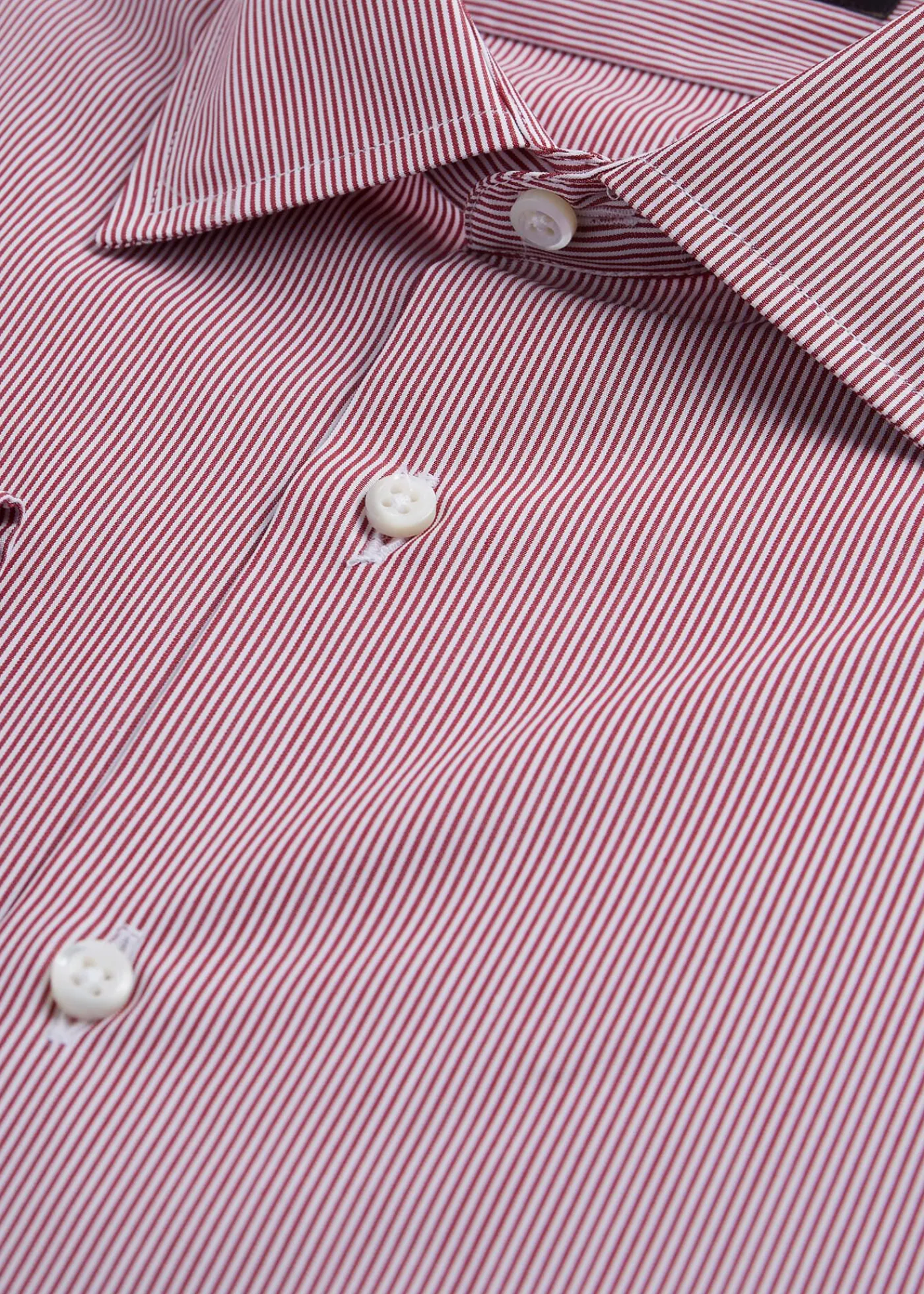 Paul Stuart Dress Shirts^Fine Stripe Slim Fit Dress Shirt Red