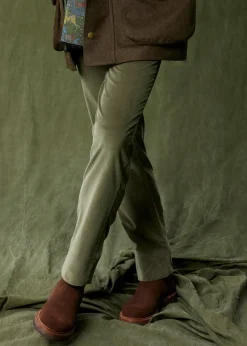 Paul Stuart Pants^Five Pocket Corduroy Trouser Olive