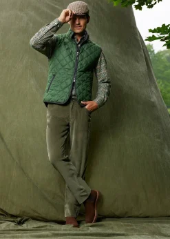 Paul Stuart Pants^Five Pocket Corduroy Trouser Olive
