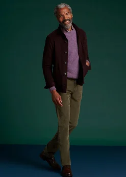 Paul Stuart Pants^Five Pocket Corduroy Trouser Olive