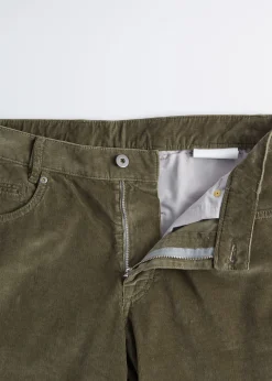 Paul Stuart Pants^Five Pocket Corduroy Trouser Olive