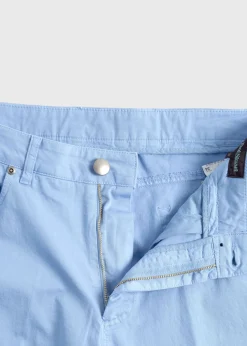 Paul Stuart Pants^Five Pocket Gabardine Twill Pant Light Blue