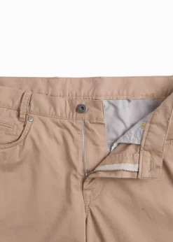 Paul Stuart Pants^Five Pocket Satin Finish Cotton Pant Khaki