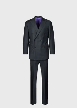 Paul Stuart Suits & Tuxedos^Flannel Double Breasted Suit Olive