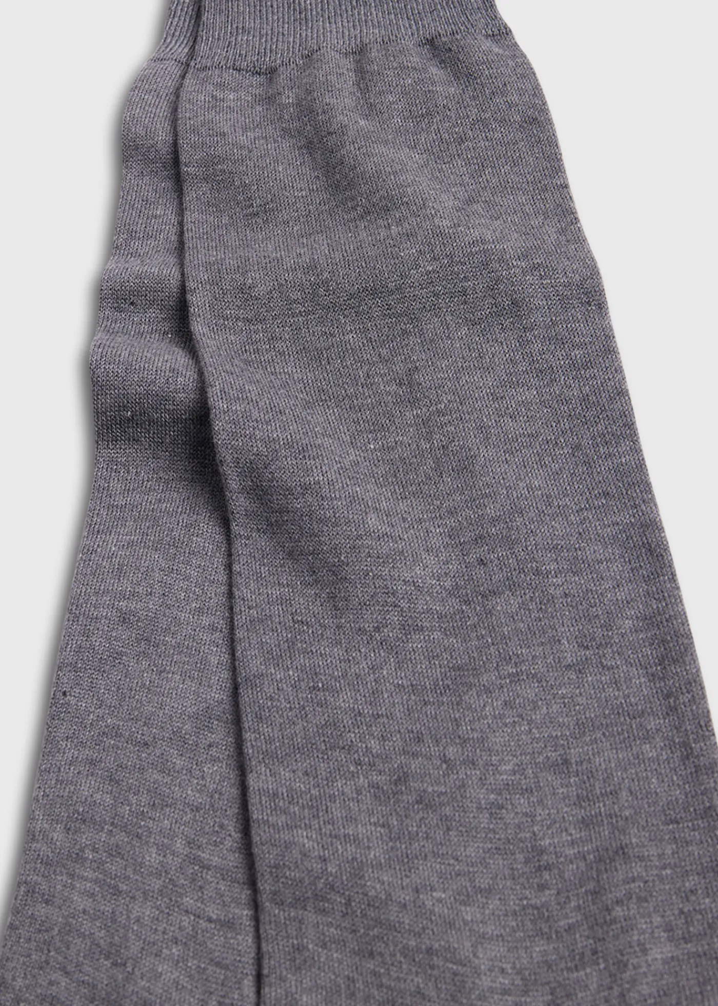 Paul Stuart Socks|The Cashmere Shop^Flat Knit Sock Medium Grey