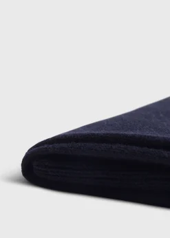 Paul Stuart Socks|The Cashmere Shop^Flat Knit Sock Navy