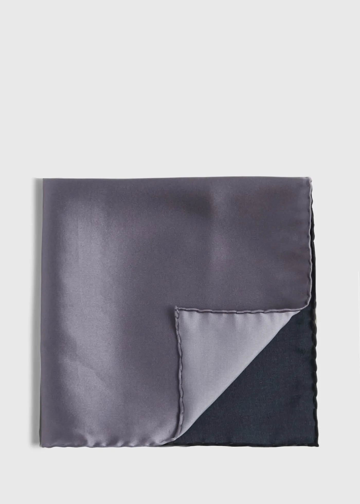 Paul Stuart Pocket Squares|Formal Shop^Four Color Satin Pocket Square Black