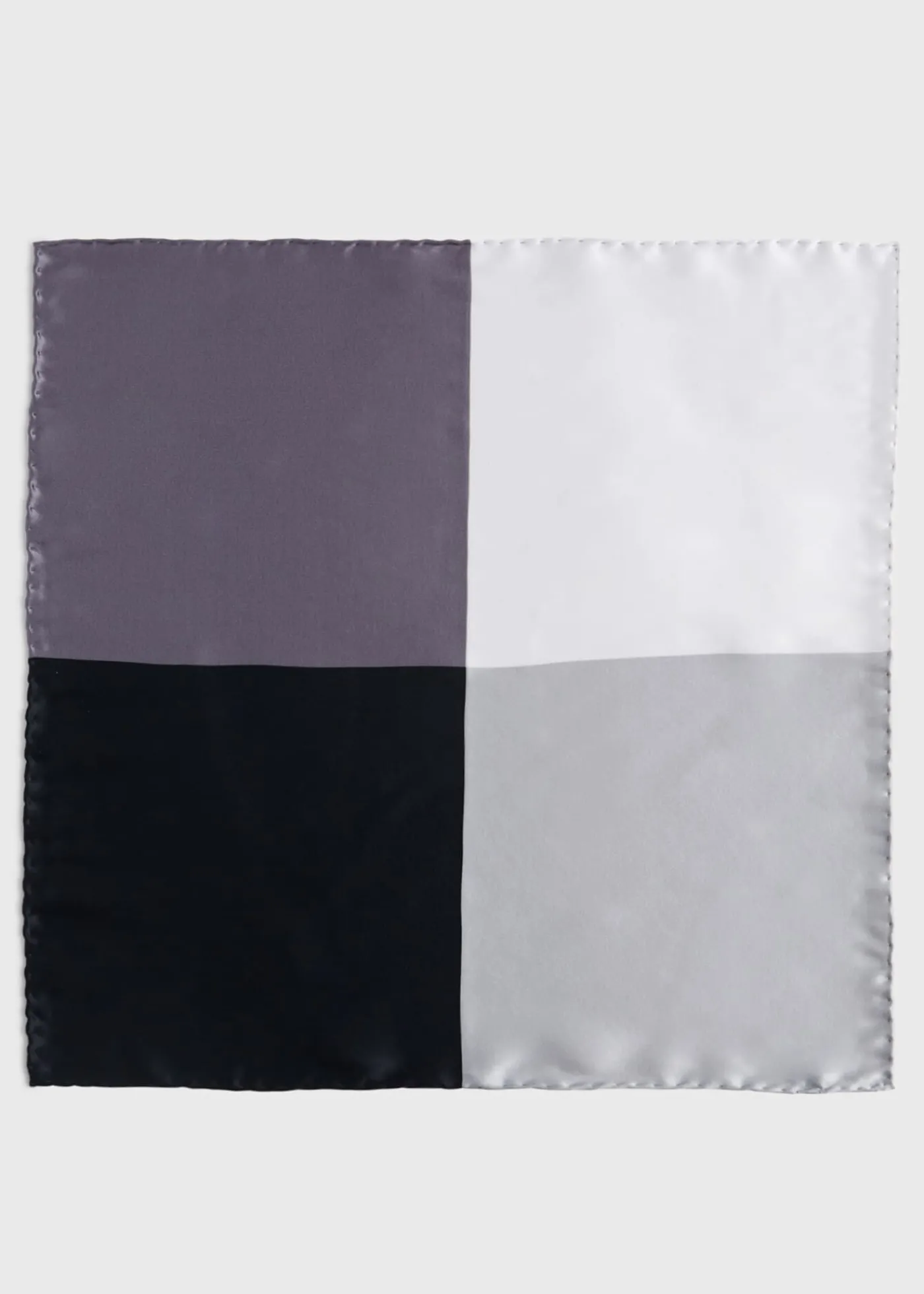 Paul Stuart Pocket Squares|Formal Shop^Four Color Satin Pocket Square Black