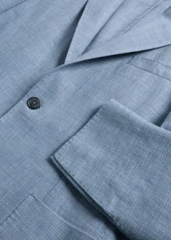 Paul Stuart Blazers & Jackets^Garment Dyed Basketweave Jacket Mid Blue