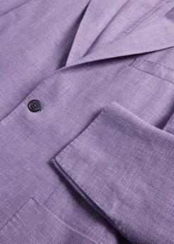 Paul Stuart Blazers & Jackets^Garment Dyed Basketweave Jacket Lavender