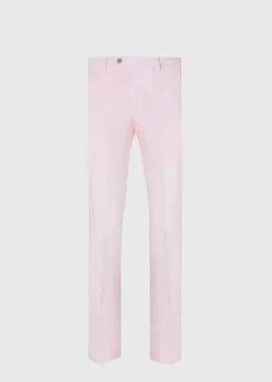 Paul Stuart Formal Shop^Garment Dyed Linen Trouser Pink