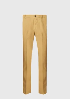Paul Stuart Pants^Garment Washed Linen Pant Desert