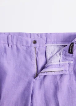 Paul Stuart Pants^Garment Washed Linen Pant Lilac