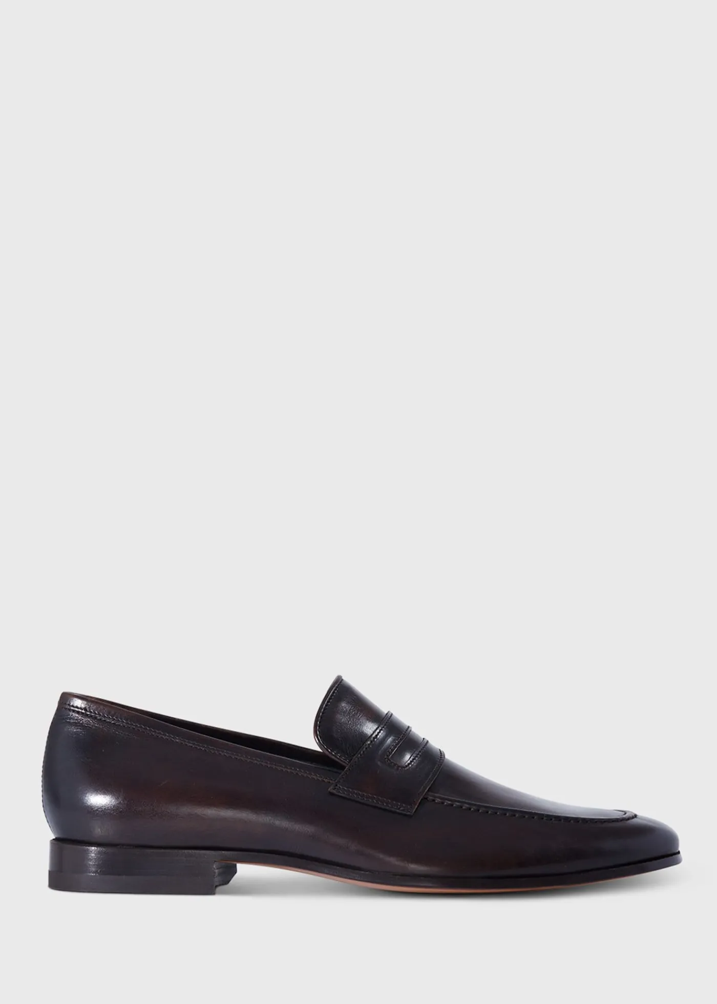 Paul Stuart Slips-Ons|Loafers^Garret II Leather Penny Loafer Brown