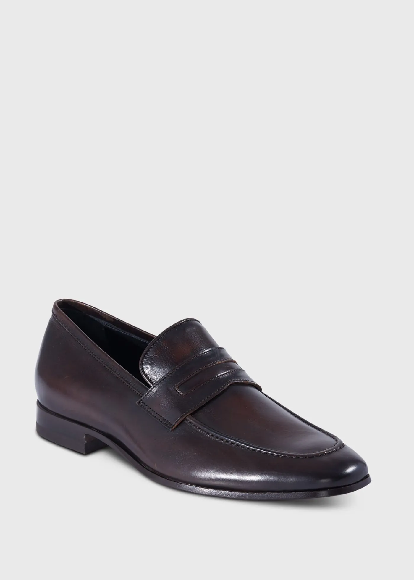 Paul Stuart Slips-Ons|Loafers^Garret II Leather Penny Loafer Brown