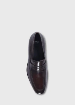 Paul Stuart Slips-Ons|Loafers^Garret II Leather Penny Loafer Brown