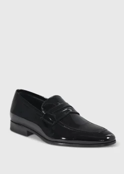 Paul Stuart Loafers^Garrett Penny Moc Loafer Patent Leather Black