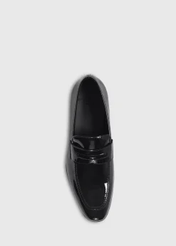 Paul Stuart Loafers^Garrett Penny Moc Loafer Patent Leather Black