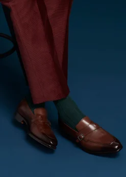 Paul Stuart Monk Straps|Loafers^Gideon Single Monk Loafer Brown