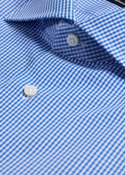 Paul Stuart Formal Shop^Gingham Check Dress Shirt Blue
