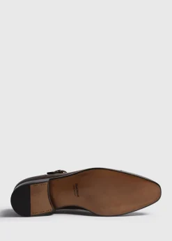 Paul Stuart Monk Straps^Giordano Leather Monk Strap Walnut Calf