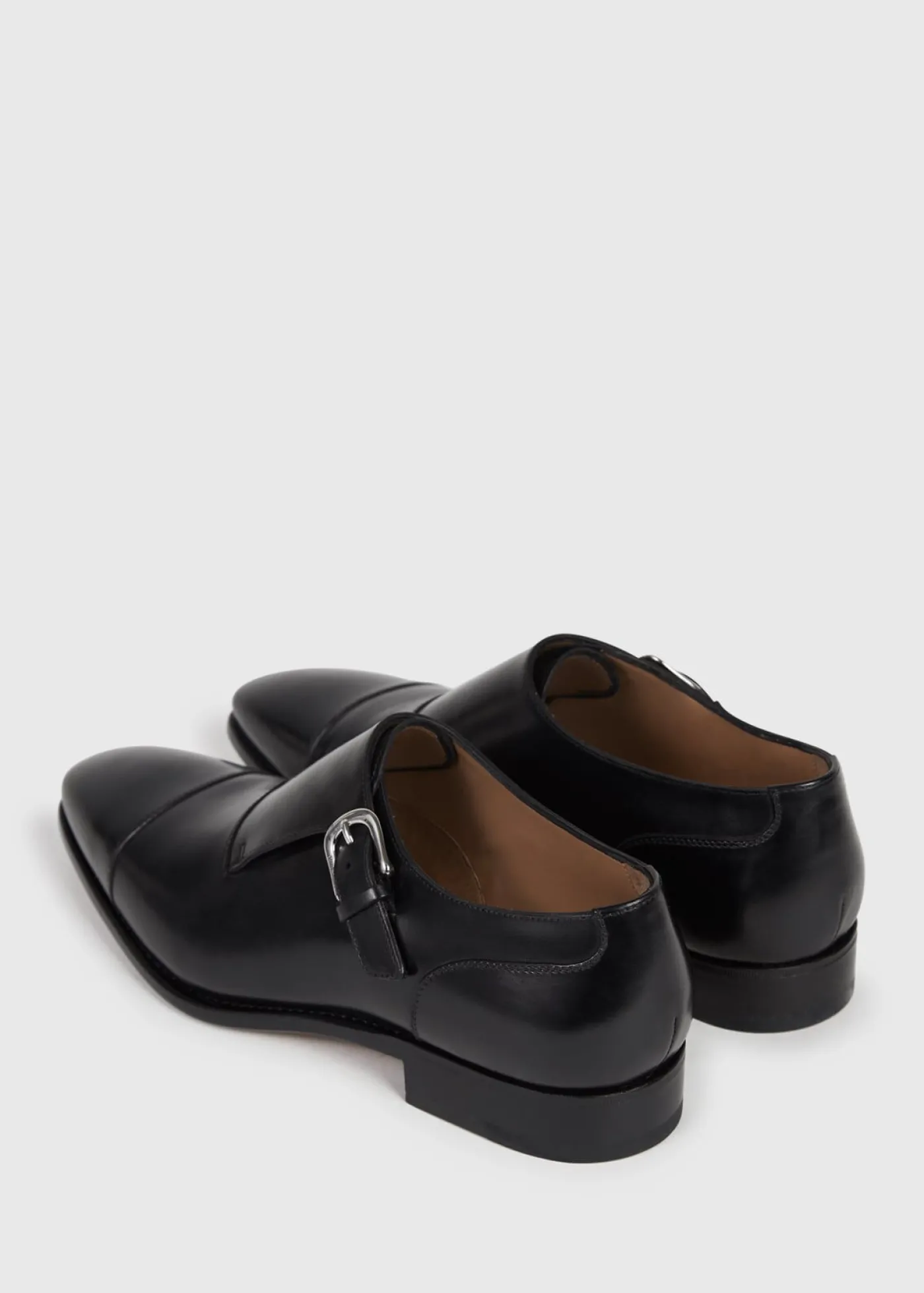 Paul Stuart Monk Straps^Giordano Leather Monk Strap Black Calf
