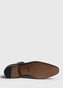 Paul Stuart Monk Straps^Giordano Leather Monk Strap Black Calf