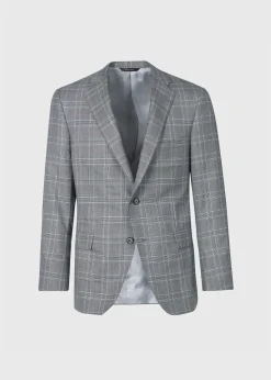 Paul Stuart Blazers & Jackets^Glen Plaid Cashmere Paul Jacket Black/White/Navy