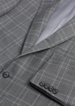 Paul Stuart Blazers & Jackets^Glen Plaid Cashmere Paul Jacket Black/White/Navy