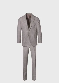 Paul Stuart Blazers & Jackets|Suits & Tuxedos^Glen Plaid Wool Suit Brown