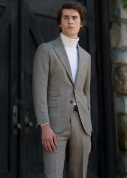 Paul Stuart Blazers & Jackets|Suits & Tuxedos^Glen Plaid Wool Suit Brown