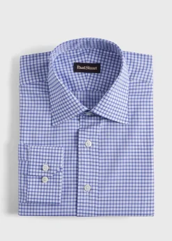 Paul Stuart Dress Shirts^Graph Check Slim Fit Dress Shirt Navy