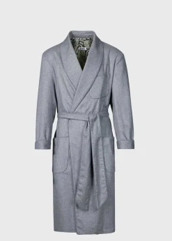 Paul Stuart Pajamas & Loungewear|Made On Madison Robes^ Herringbone Robe Grey
