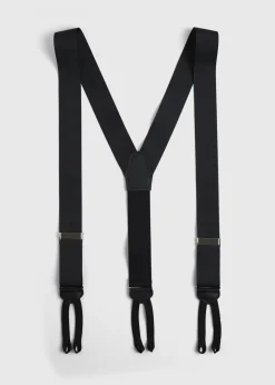 Paul Stuart Suspenders|Formal Shop^Grosgrain Formal Brace Black