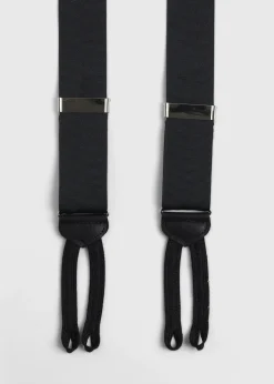 Paul Stuart Suspenders|Formal Shop^Grosgrain Formal Brace Black