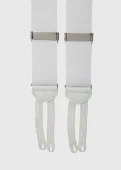 Paul Stuart Suspenders|Formal Shop^Grosgrain Formal Brace White